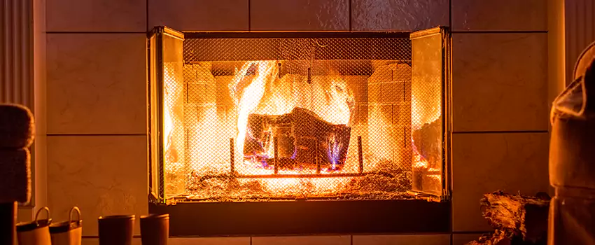 Mendota Hearth Landscape Fireplace Installation in Chillum, Maryland