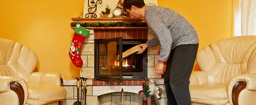 Rusted Metal Fireplace Restoration in Chillum, Maryland